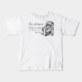 Stay photogenic. I beg of you. Team Finn Kids T-Shirt